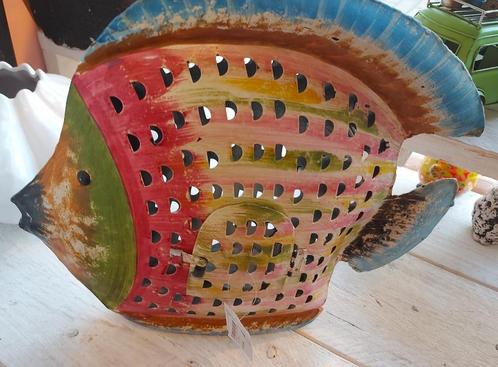 Siervis (metaal), grote en fleurige decoratie, Huis en Inrichting, Woonaccessoires | Overige, Nieuw, Ophalen of Verzenden