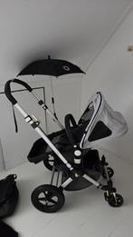 Bugaboo Cameleon 1 - Zwarte/grijs (met veel accessoires), Kinderen en Baby's, Kinderwagens en Combinaties, Ophalen, Gebruikt, Verstelbare duwstang