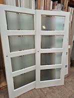 83x201,5cm binnendeur opdek L incl satijn facet glas XB13, Ophalen, 80 tot 100 cm, ., Binnendeur