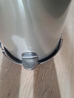 WESCO grijze prullenbak voor vuilniszakken 65cm op wieltjes, Met pedaal, 50 tot 75 cm, 40 liter of meer, Ophalen of Verzenden