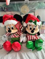 Disney Mickey en Minnie kerst knuffels, Nieuw, Mickey Mouse, Ophalen of Verzenden, Beeldje of Figuurtje