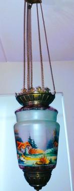 OLIELAMP ANTIEK KAARSLAMP, Antiek en Kunst, Antiek | Lampen, Ophalen of Verzenden