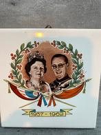 Tegel: 25 jaar getrouwd Juliana en Bernard, Ophalen of Verzenden, X, X, X