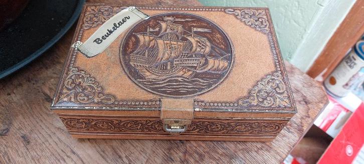 Erg oude zeldzame blikken doos Beukelaer, Verzamelen, Blikken, Zo goed als nieuw, Koek(jes), Overige merken, Ophalen of Verzenden