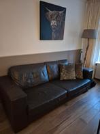 Stevige leren bank, Ophalen, Zo goed als nieuw, Leer