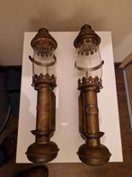 Antieke Trein Wagonlampjes Koper/Messing - Great Western Rai, Ophalen of Verzenden