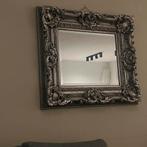 zilver gepoets barok spiegel 1m bij 1 m, Ophalen of Verzenden, Zo goed als nieuw