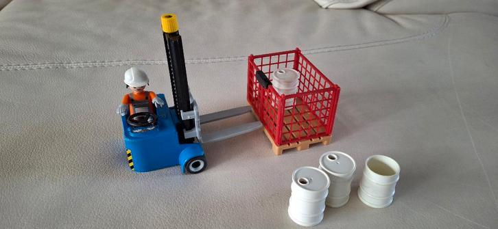 Playmobiel - Vorkheftruck met lading, Kinderen en Baby's, Speelgoed | Playmobil, Gebruikt, Complete set, Ophalen of Verzenden