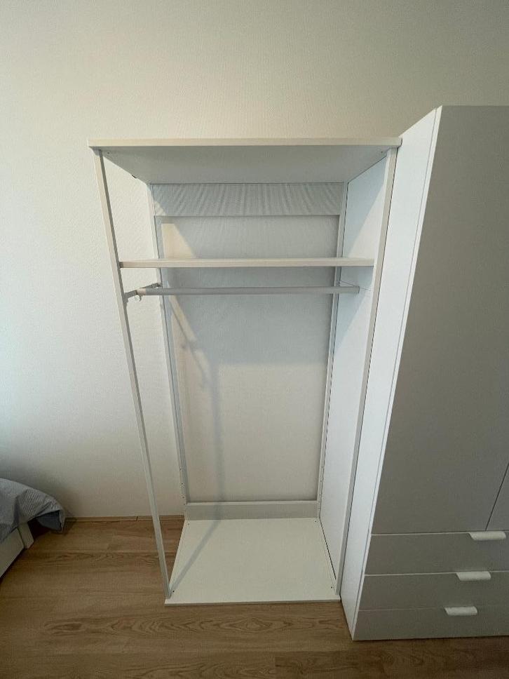 Ikea PLATSA Open element voor hangkleding, wit, 80x40x180 cm, Huis en Inrichting, Kasten | Kledingkasten, Zo goed als nieuw, 150 tot 200 cm