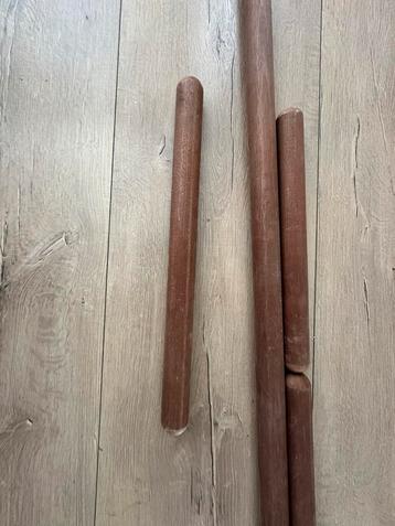 Nieuw Hardhouten Trapleuningen - 160cm & 3x 50cm beschikbaar voor biedingen