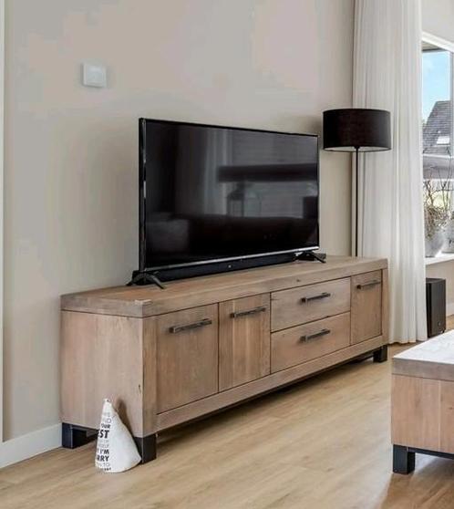Tv meubel, Huis en Inrichting, Kasten | Televisiemeubels, Gebruikt, Minder dan 100 cm, 150 tot 200 cm, 25 tot 50 cm, Eikenhout