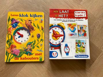Spel Hoe laat is het? En boek leren klokkijken beschikbaar voor biedingen