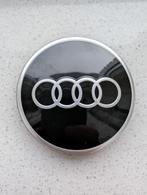 4 Originele Audi Naafkapjes Zwart, Ophalen of Verzenden, Nieuw, Audi