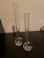 Glazen Vaasjes met Luchtbellen.  Spijkervaasjes, Wit, Nieuw, Ophalen of Verzenden, Glas
