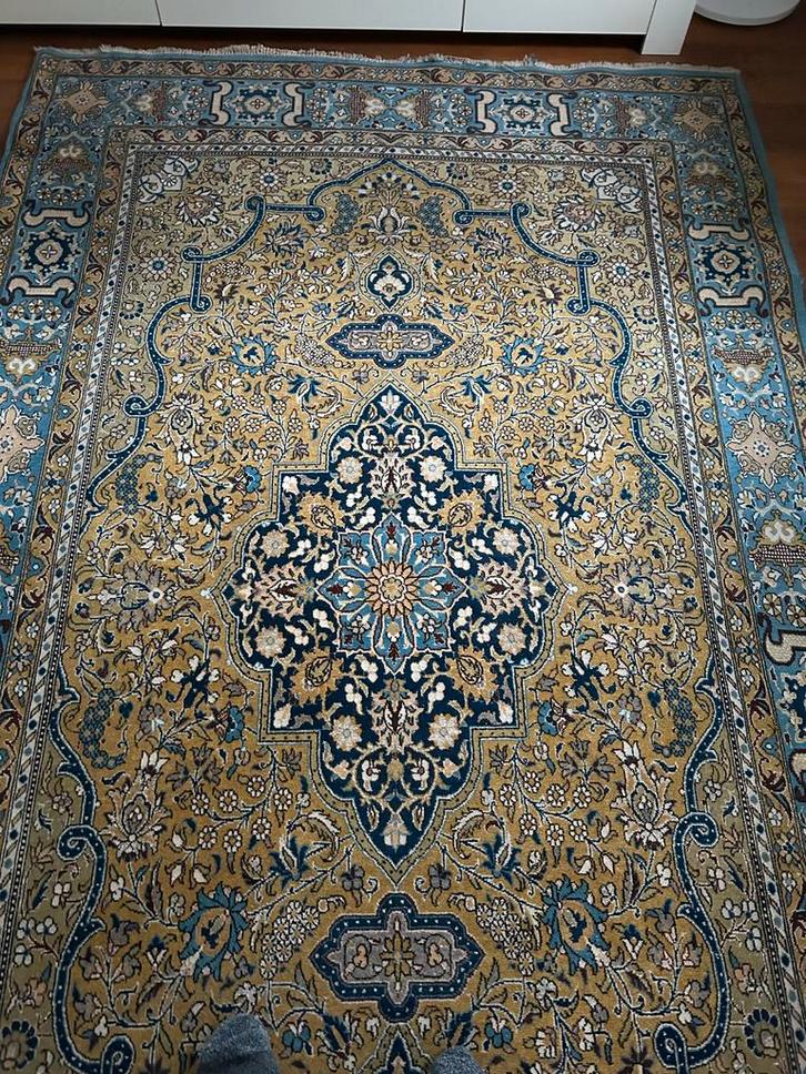 Prachtig Perzisch tapijt (Ghom), Huis en Inrichting, Stoffering | Tapijten en Kleden, Gebruikt, 150 tot 200 cm, 200 cm of meer