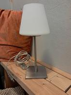 Tafellamp met witte kap, Huis en Inrichting, Lampen | Tafellampen, Ophalen, 50 tot 75 cm, Zo goed als nieuw, Glas