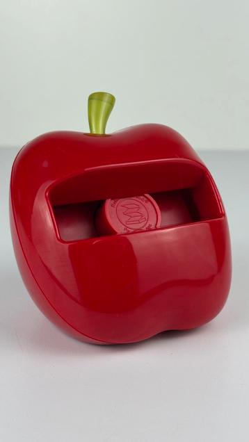 Rode kunststof appel pop up post it note dispenser verzwaard beschikbaar voor biedingen