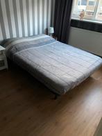 IKEA Nyhamn Slaapbank 2-persoons + topmatras, Ophalen, Zo goed als nieuw, Tweepersoons