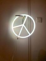 Neon Lamp Peace-teken, Huis en Inrichting, Lampen | Wandlampen, Ophalen, Zo goed als nieuw, Kunststof, LED