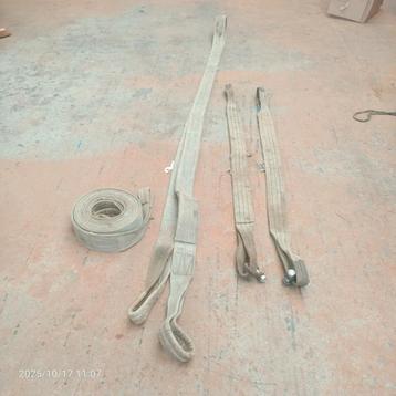 Hijsbanden, 2x7m & 2x1.8m beschikbaar voor biedingen
