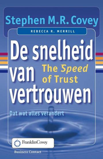 Stephen Covey De snelheid van vertrouwen beschikbaar voor biedingen