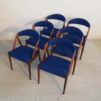 6x Kai Kristiansen model 31 stoelen - Vintage deens design, Hout, Gebruikt, Bruin, Vintage Deens design mid-century
