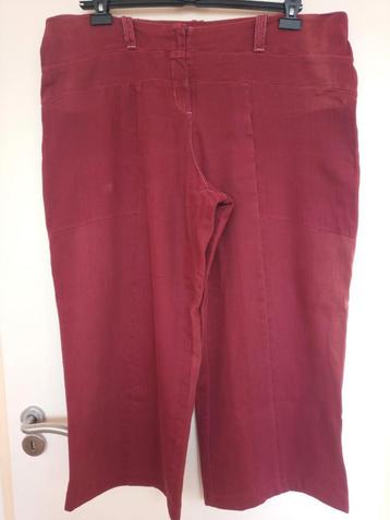 Bordeauxrode ART lange stretch broek, maat 50-52, 18- xxxxl, beschikbaar voor biedingen