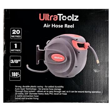 Ultratoolz Luchtslang op haspel – 20m (9.5 mm) beschikbaar voor biedingen