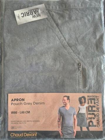 Grijze denim schort/apron - Nieuw - Chaud Devant - beschikbaar voor biedingen