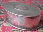 Mooi antiek silverplate doosje uit Engeland voor snuiftabak., Ophalen of Verzenden