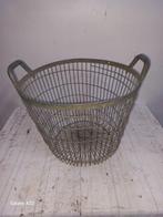 Zinken draad mand 2stuks, Ophalen, Gebruikt, Rond, Overige materialen