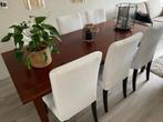 Eettafel kersenhout, Huis en Inrichting, Complete eetkamers, Ophalen, Zo goed als nieuw, 4 tot 6 stoelen