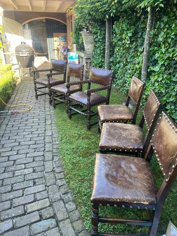 Leren stoelen  beschikbaar voor biedingen