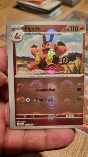 012/086 Pignite pokeball white flare miscut beschikbaar voor biedingen