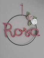 Gepunnikte naam in metalen ring, Ophalen of Verzenden, Nieuw, Kraamcadeau