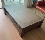Teakhouten salontafel met lades, 100 tot 150 cm, Teakhout, Zo goed als nieuw, Minder dan 50 cm