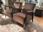 2 x industriele Fauteuils merk feelings, Huis en Inrichting, Fauteuils, Ophalen, Zo goed als nieuw, Industrieel, 50 tot 75 cm