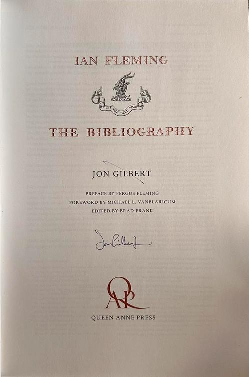 Ian Fleming The Bibliography, Jon Gilbert, 2012.folio 692 PP, Boeken, Literatuur, Zo goed als nieuw, Europa overig, Ophalen of Verzenden