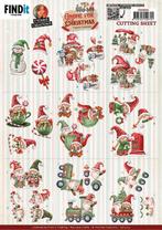 Yvonne Creations CD12215 Gnome for Christmas mini 3D knipvel, Kerst, ., Nieuw, Ophalen of Verzenden