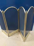Mooi messing vonkenscherm voor open haard, Ophalen of Verzenden, Gebruikt