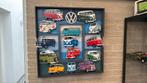 Handgemaakte collage volkswagen T1 en T2 busjes, Ophalen, Nieuw, Schilderij, Minder dan 50 cm
