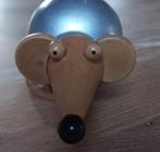 Houten spaarpot muis  @DOC61, Ophalen of Verzenden, Zo goed als nieuw, Kraamcadeau