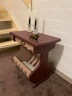 Gerestylde Bijzettafel met lade, 45 tot 60 cm, Minder dan 55 cm, Gerestyled, Ophalen of Verzenden