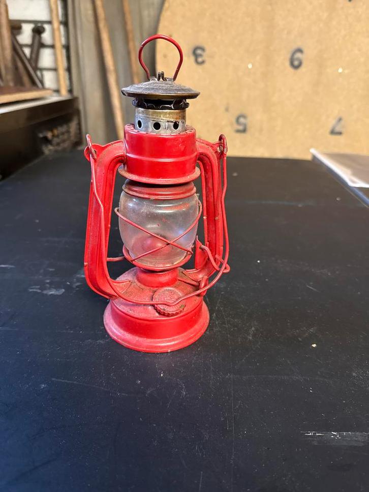 Rode Lantaarn - Sfeervolle Verlichting, Antiek en Kunst, Antiek | Lampen, Ophalen of Verzenden