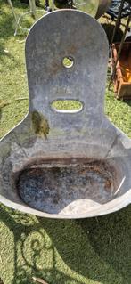 Prachtig zinken zitbadje?+verhoogde achterkant (brocante), Tuin en Terras, Ophalen of Verzenden, Gebruikt