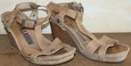 PALLADIUM lichtbruine sleehak sandalen M40 *** ALS NIEUW ***, Kleding | Dames, Bruin, Palladium, Zo goed als nieuw, Sandalen of Muiltjes