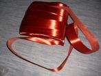 8833-7- BREED BAND LINT - 3 cm breed GOUD / ORANJE 20 METER, Ophalen of Verzenden, Nieuw, Materiaal