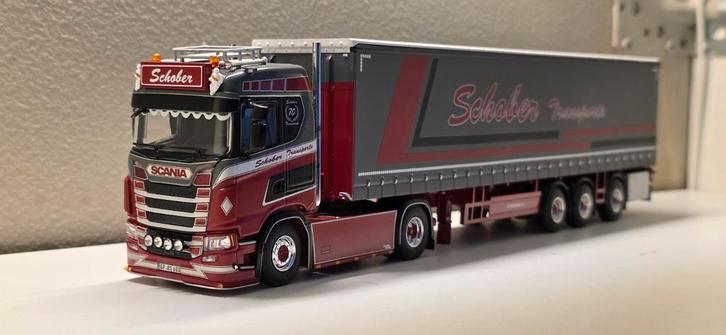 Wsi scania schober, Hobby en Vrije tijd, Modelauto's | 1:50, Zo goed als nieuw, Bus of Vrachtwagen, Wsi, Ophalen of Verzenden