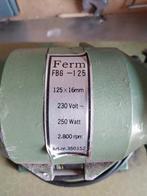 Ferm Werkbankslijpmachine FBG-125, Ophalen of Verzenden, Gebruikt, Minder dan 700 watt, Werkbankslijpmachine