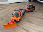 Bruder gemeentewerken-wagen incl. pijlwagen, Kinderen en Baby's, Speelgoed | Speelgoedvoertuigen, Ophalen, Gebruikt